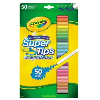 Crayola สีเมจิกซุปเปอร์ทิปส์ล้างออกได้50สี