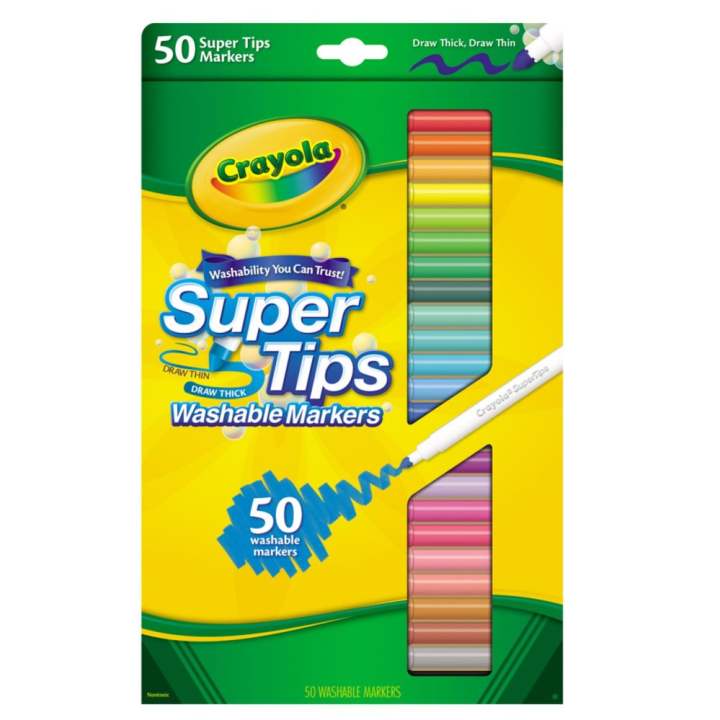 Crayola สีเมจิกซุปเปอร์ทิปส์ล้างออกได้50สี ( Crayola SuperTips )