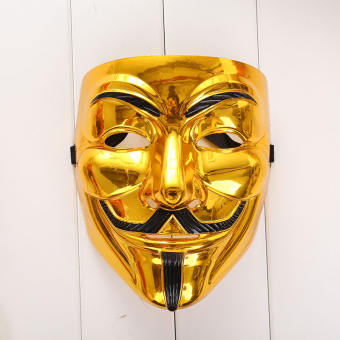 Creative GOLD/เงิน V สำหรับ Vendetta หน้ากากกายฟอกส์ Anonymous Halloween - INTL