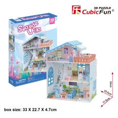 Cubic Fun 3D Puzzle Dollhouse - Seaside Villa บ้านตุ๊กตา 112 ชิ้น