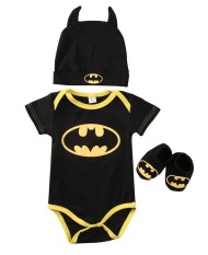 ทารกแรกเกิดทารกแรกเกิดน่ารัก Romper ทารก + รองเท้า + หมวก 3 ชิ้นชุดชุดเสื้อผ้าแขนสั้น 0-24m-นานาชาติ