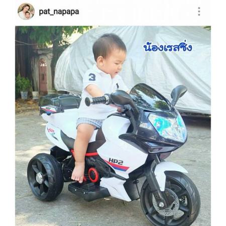 D Kids รถเด็กนั่ง รถมอเตอร์ไซค์บีเอ็ม ขนาด2มอเตอร์ LNM683  รถแบตเตอรี่เด็ก สวยมาก รุ่นใหม่ล่าสุด