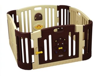 Edu รั้วกั้นเด็ก รุ่น GP-8011 - Beige/Brown : image Edu รั้วกั้นเด็ก รุ่น GP-8011 - Beige/Brown