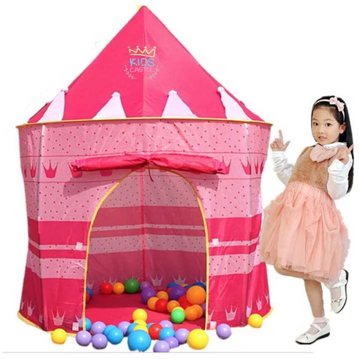 เต้นท์ปราสาทเจ้าหญิงสีชมพู Princess Tent