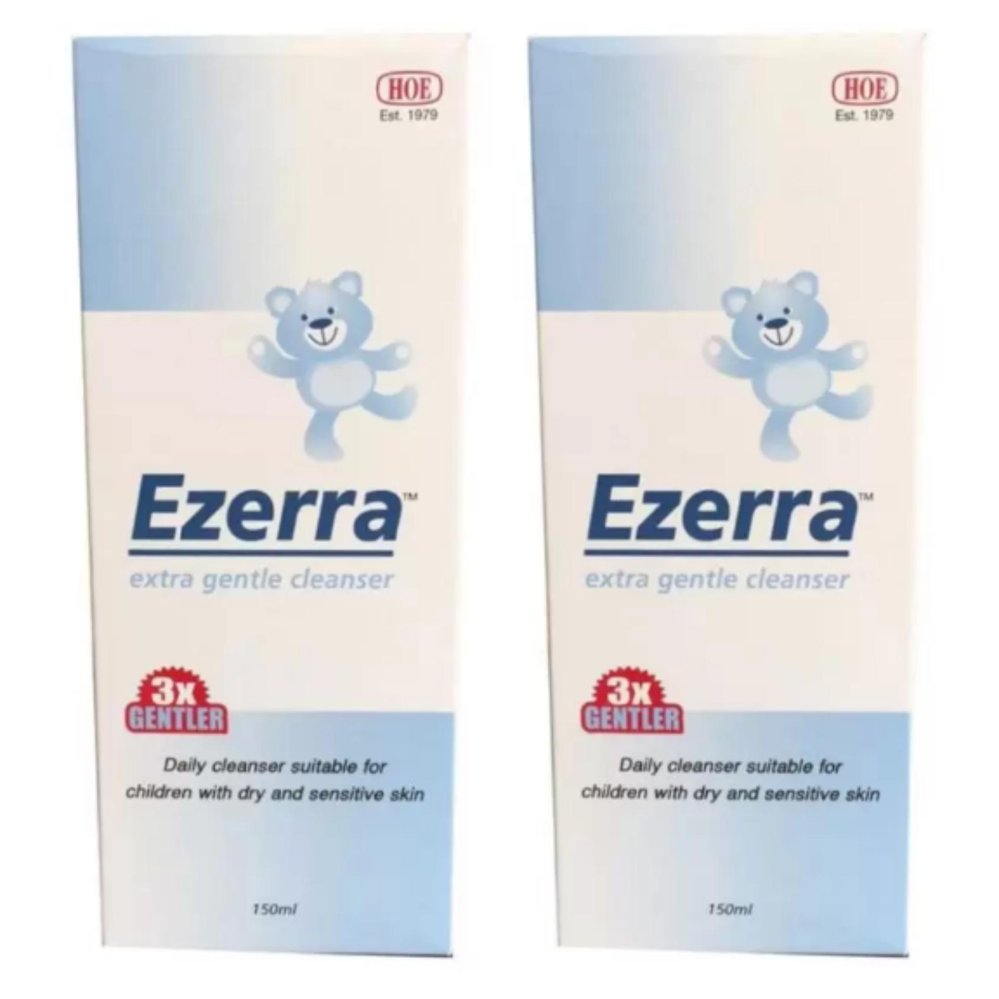 ราคา Ezerra Extra Gentle Cleanser 150 ml สำหรับผิวแพ้ง่าย และ ผิวเด็ก (2ขวด)