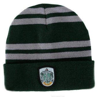 Fancyqube แฮร์รี่พอตเตอร์ 4 วิทยาลัยหมวก Gryffindor หมวก Slytherin Beanies เรเวนคลอ Skullies หมวกฤดูหนาวสีเขียว-นานาชาติ