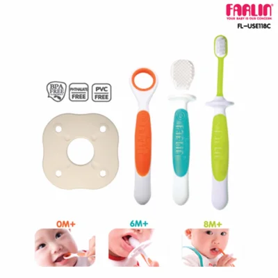 Farlin ชุดแปรงสีฟันเด็ก 3 STEP , 3 Stages Toothbrush รุ่น FL-USE118C