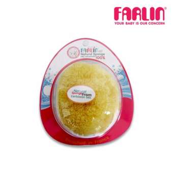 Farlin ฟองน้ำธรรมชาติ ฟองน้ำ สำหรับอาบน้ำเด็ก ขนาดใหญ่ (XL)