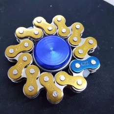 Fidget Spinner ลูกข่างมือหมุน Hand Spinner Finger gyro Tri-s Pinner ของเล่นอยู่ไม่สุข รุ่น ลายโซ่11แฉก