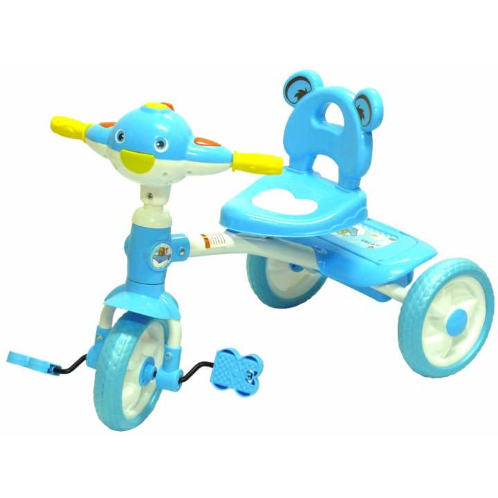 รถสามล้อเด็ก มีเสียงดนตรี รุ่น โบอิ้ง สีฟ้า