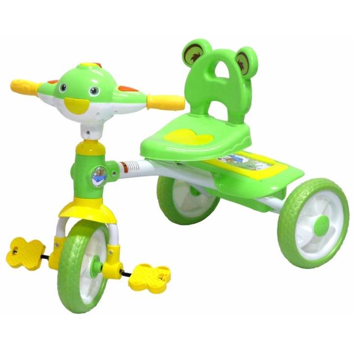 รถสามล้อเด็ก มีเสียงดนตรี รุ่น โบอิ้ง สีเขียว
