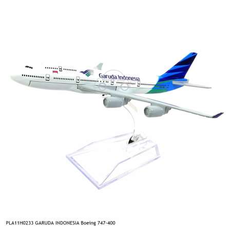 Naynaeshop โมเดลเครื่องบิน GARUDA INDONESIA Boeing 747-400 (16 cm)