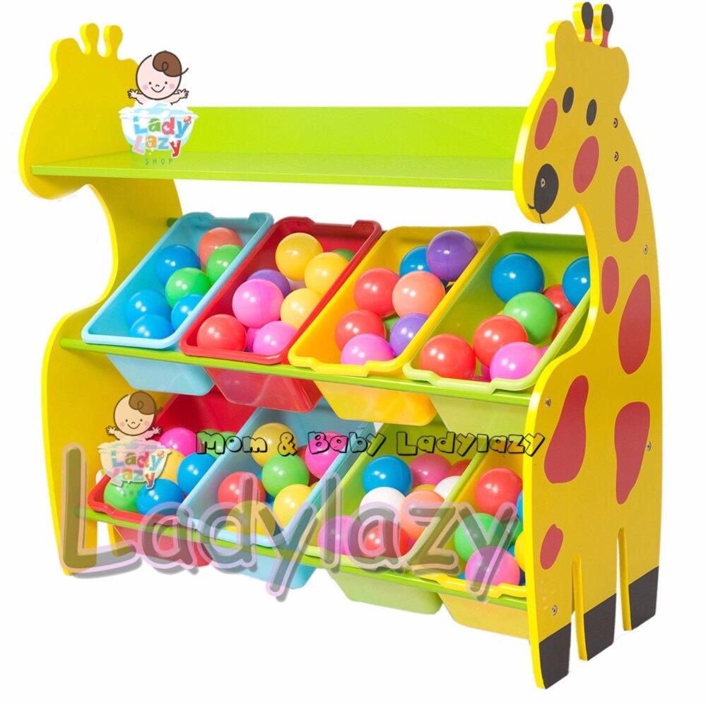 ซื้อที่ไหน ladylazyชั้นวางของ ที่เก็บของเล่นเด็ก ยีราฟ (Giraffe Keeping Toy)