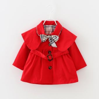 หญิงลายสก๊อตเสื้อกันลมน่ารักเด็กเสื้อเด็กน่ารัก Western แฟชั่น Outerwear - นานาชาติ