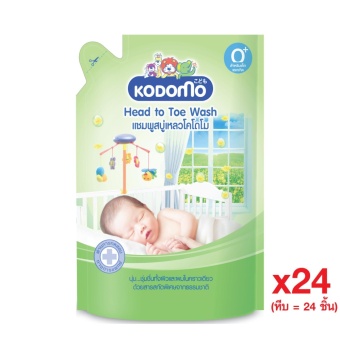 แชมพู สบู่เหลว โคโดโม KODOMO Head to Toe-Bubble Stick 380 มล. (ชนิดเติม) (ซื้อยกหีบ 24 ถุง)