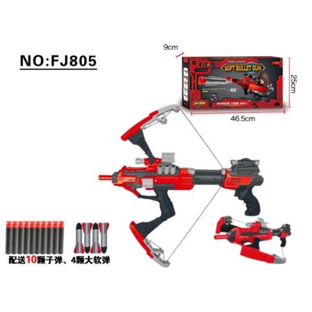 ปืนเด็กเล่น ปืนกลไฟฟ้ายิงกระสุนโฟมชนิดเบาไม่อันตราย HIGH SPEED SOFT BULLET GUN NO.FJ805