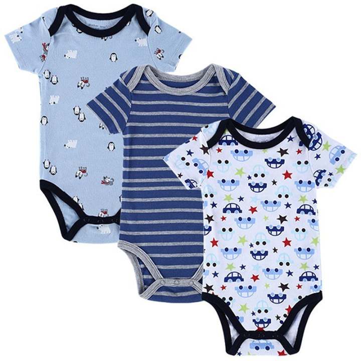 โปรโมชั่น Jiayiqi 3 Piece 012 Months Cartoon Summer Baby Jumpers