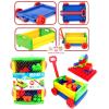 JKP Toys ของเล่นเสริมพัฒนาการ บล็อกตัวต่อจัมโบ้ 30 ชิ้น พร้อมรถลาก
