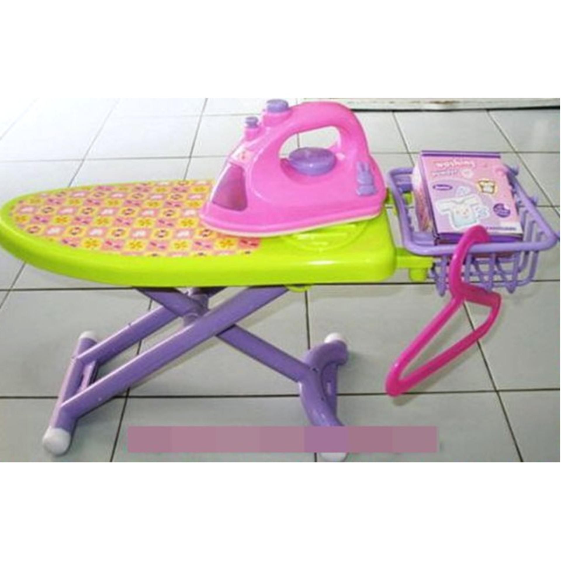 ราคา J.TOYS ชุดเตารีดจำลอง โต๊ะรีดผ้าของเล่น พร้อมเครื่องซักผ้า มีไฟ มี
