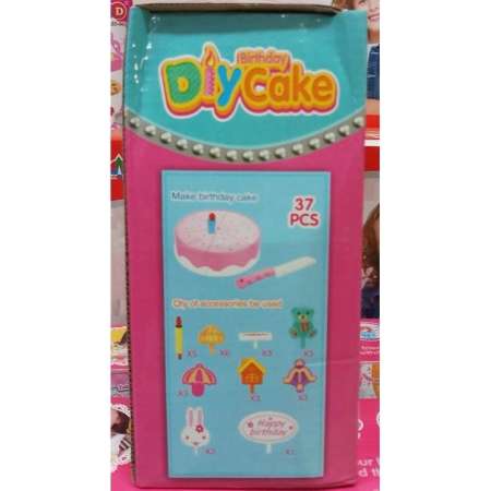 J.TOYS ของเล่นชุดแต่งหน้าเค้ก DIY 37 ชิ้น มีเสียงเพลงมีไฟ