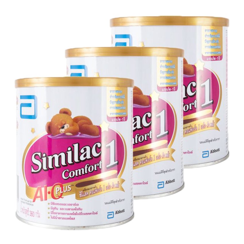รีวิว SIMILAC ซิมิแลค นมผงสำหรับเด็ก ช่วงวัยที่ 1 คอมฟอร์ท เอ ไอ คิว พลัส 360 กรัม (แพค 3)