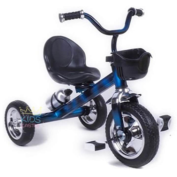 Kids castle รถจักรยานสามล้อขาถีบสำหรับเด็กมีตะกร้าใส่ด้านหลังเป็นขวดน้ำตัวเป็นรายริ้วสุดเท่ห์