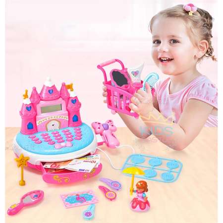 Kids castle ชุดแคชเชียร์รูปปราสาทคิดเลขได้จริง Castle Cash Register