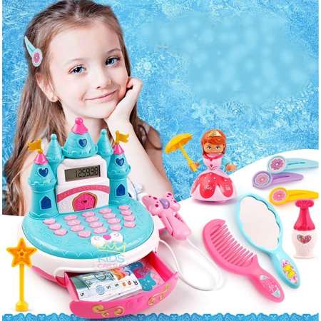 Kids castle ชุดแคชเชียร์รูปปราสาทคิดเลขได้จริง Castle Cash Register