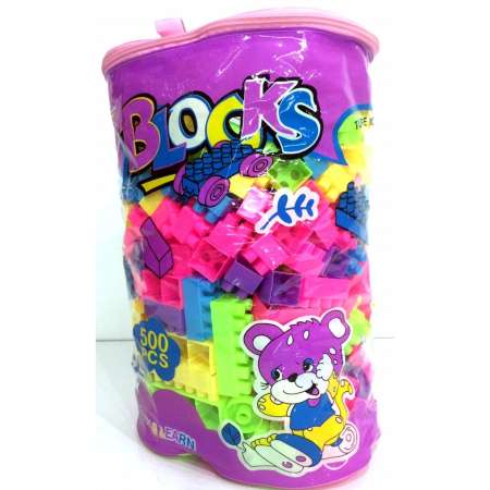 Kidtoys บล็อกตัวต่อ ชิ้นใหญ่ สำหรับคุณหนูๆ (จำนวน500ชิ้น/แพ็ค)  