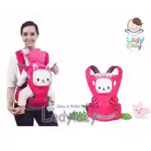 ภาพขนาดย่อของภาพหน้าปกสินค้าladylazy เป้อุ้มเด็ก Mambo 4in1 Hip Seat Carrier (สีชมพู) จากร้าน ladylazy บน Lazada ภาพที่ 1