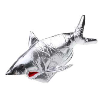 MagiDeal เงินปลาฉลามชุดแฟนซีหมวกปลาสัตว์เครื่องแต่งกายฮาโลวีน Headgear เด็ก - นานาชาติ