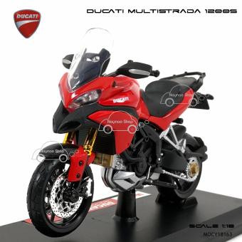 Maisto โมเดล มอเตอร์ไซด์ บิ๊กไบค์ DUCATI MULTISTRADA 1200S สีแดงดำ (Scale 1:18)