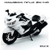 Maisto โมเดล บิ๊กไบค์ KAWASAKI NINJA ZX-14R สีขาว (Scale 1:12)