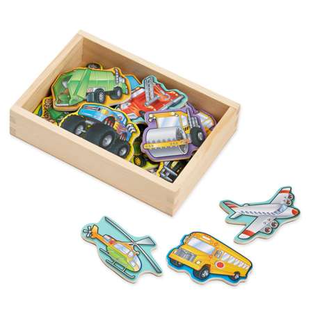 Melissa  Doug Wooden Vehicle Magnets