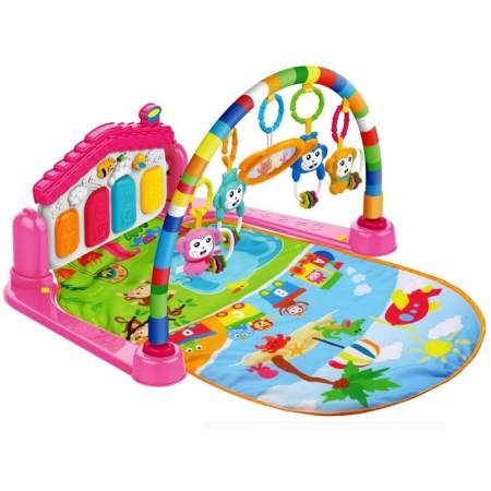 Mo and Mon เพลยิม Multifunction Piano Fitness Rack (เพลยิมเปียโน) สี ชมพู