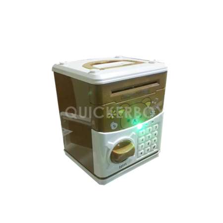 Money Saving Automatic Deposit Box กระปุกออมสินริลัคคุมะ ตู้เซฟ ดูดแบงค์