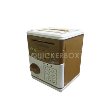 Money Saving Automatic Deposit Box กระปุกออมสินริลัคคุมะ ตู้เซฟ ดูดแบงค์