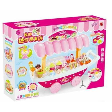 NannyBabies เรือขายไอศครีมขนมหวาน  มีเสียงดนตรี มีไฟ มาพร้อมเซทขายของเล่นมากมาย