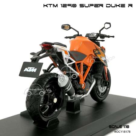 Naynaeshop โมเดล มอเตอร์ไซด์ บิ๊กไบค์ KTM 1290 SUPER DUKE R สีส้มดำ (Scale 1:18)