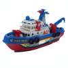 NICHA TOY เรือ ของเล่น ในห้องน้ำ เรือกู้ภัย พ่นน้ำ ใส่ถ่าน ของเล่นในอ่างน้ำ 0619B