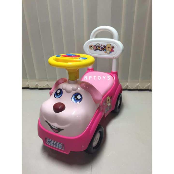 Np Toys รถขาไถ ขาไถเจ้าตูบ รถเด็กเล่น มีเสียงดนตรี (สีชมพู)