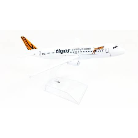 Naynaeshop โมเดลเครื่องบิน TIGER AIRWAYS AIRBUS A320 (16 cm)