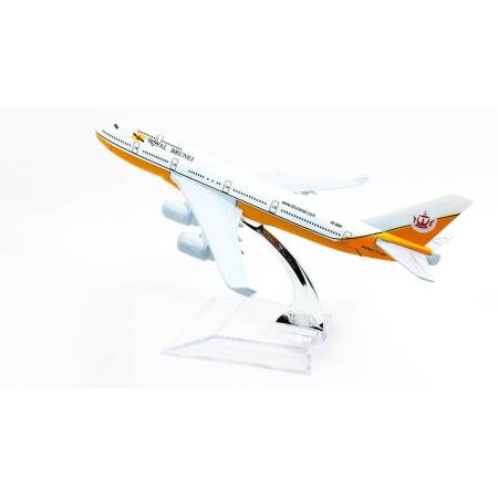 Naynaeshop โมเดลเครื่องบิน ROYAL BRUNEI Boeing 747-400 (16 cm)