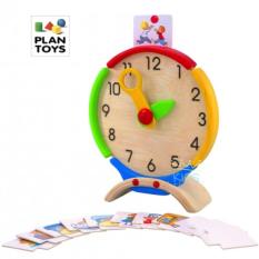 PlanToys ของเล่นไม้ นาฬิกาสอนการใช้ชีวิตประจำวัน Activity Clock