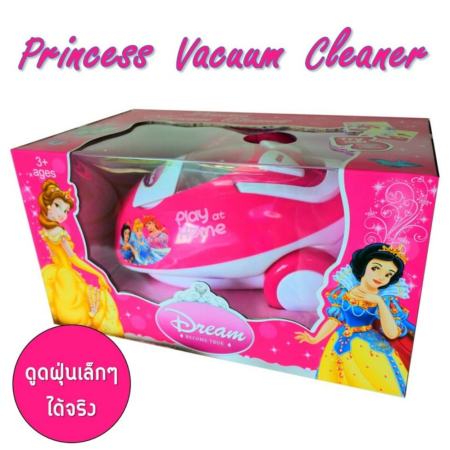 Princess Vacuum Cleaner เครื่องดูดฝุ่น เด็กเล่น ดูดฝุ่นเม็ดโฟมได้จริง ลายเจ้าหญิง สวยงาม