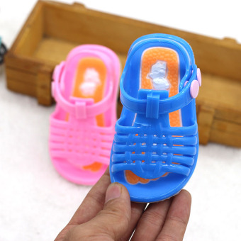 0-1-2-3 ปี Petpet รองเท้าลำลองพลาสติกเด็กผู้หญิงเด็กผู้ชายหัวเปิดพื้นรองเท้าอ่อนกันลื่นทารกรองเท้าหัดเดินรองเท้าหัดเดิน