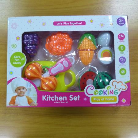 ของเล่นเด็กชุดผลไม้  พร้อมมีดและเขียง  สามารถแยกและประกอบกันได้