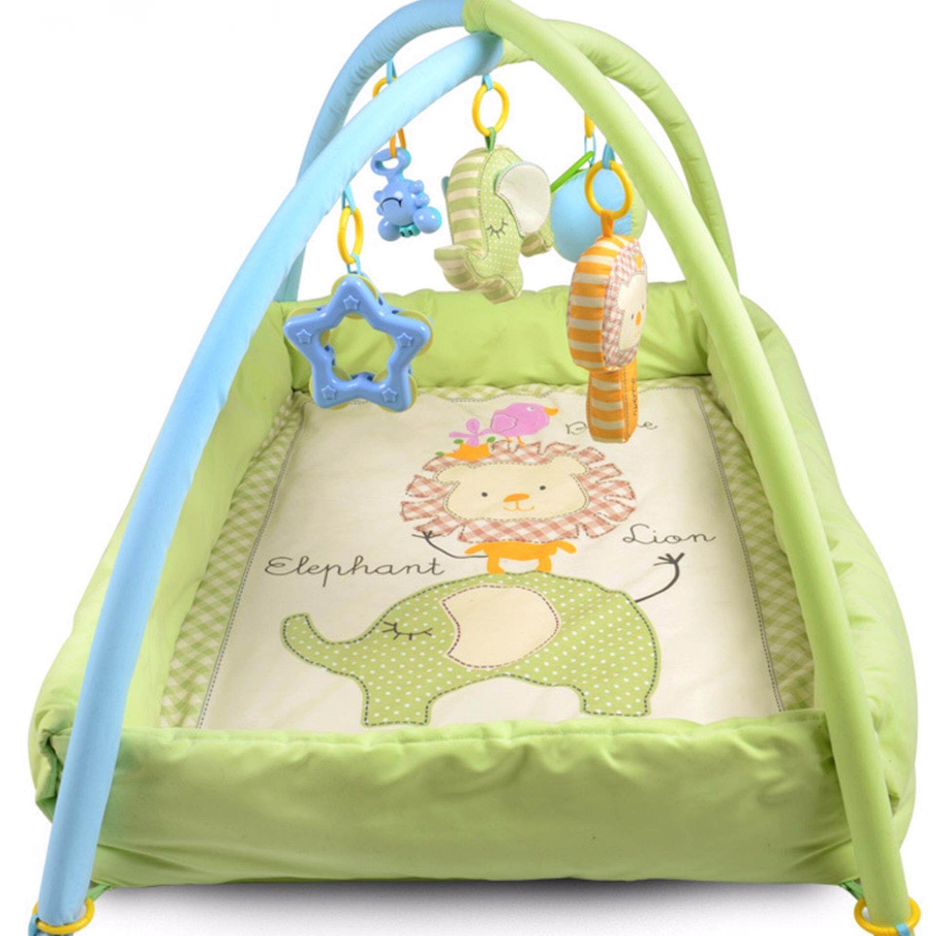 โปรโมชั่น เพลยิม ที่นอนเด็ก เปลเด็ก ของเล่นเสริมพัฒนาการ ที่นอนเด็กแรกเกิด ที่นอนเด็กอ่อน เบาะนอนทารก สีเขียว