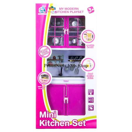 ProudNada Toys ของเล่นเด็กชุดครัวมินิ(สีชมพู) CHAOFENG TOYS MY MODERN KITCHEN PLAYSET NO.5603