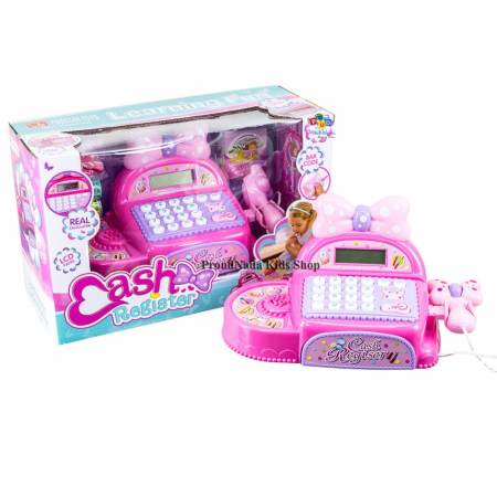 ProudNada Toys ของเล่นเด็กแคชเชียร์โบว์ FIVESTAR TOYS Learning Fun Cash Register NO.35562